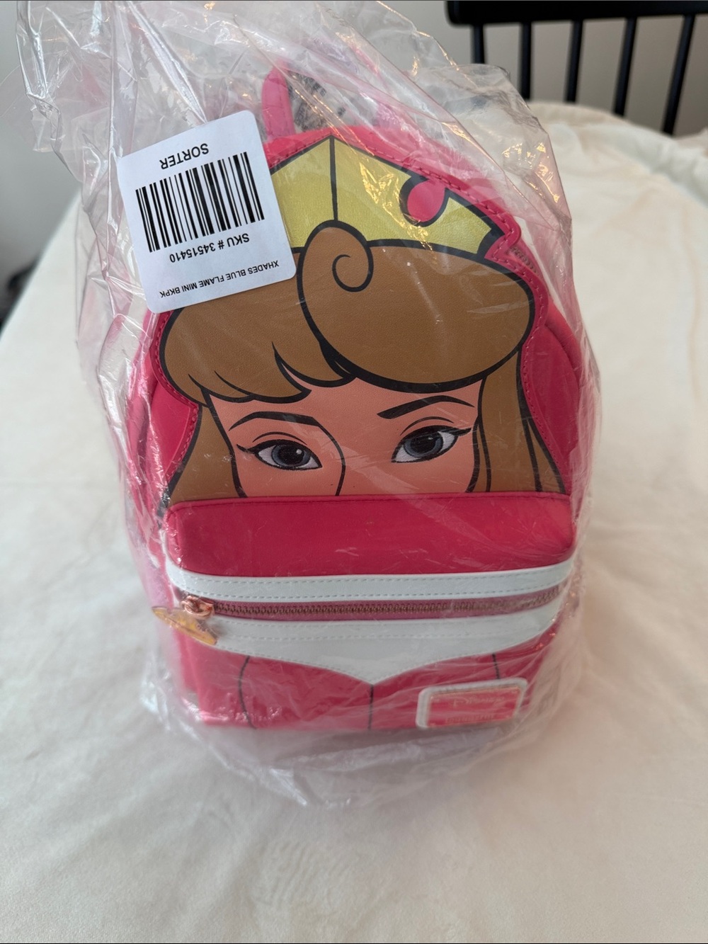 NWT! Disney Loungefly Aurora Princess Mini Backpack - Pink & White - Picture 2 of 7